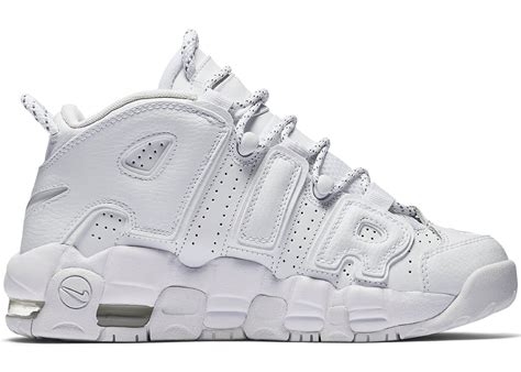 nike air uptempo white|nike air uptempo all white.